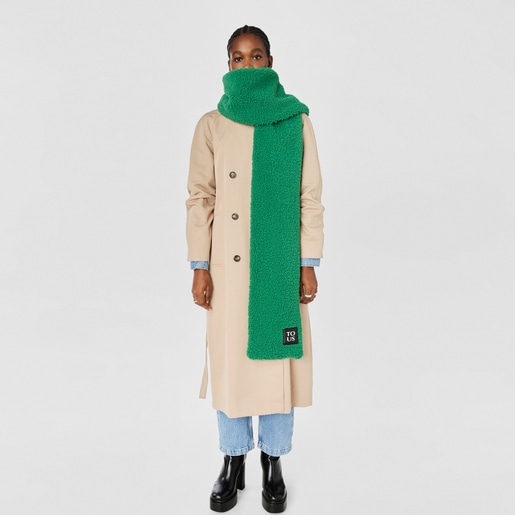 צעיף TOUS Pop Warm בצבע ירוק