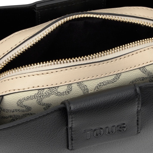 حقيبة واسعة صغيرة الحجم باللون الأسود من تشكيلة TOUS Kaos Icon