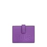 Lilac-colored TOUS La Rue Pocket Card wallet