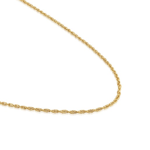 Cord Choker with 18kt gold plating over silver measuring 50 cm TOUS Basics