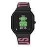 Montre smartwatch avec bracelets en nylon et en silicone vert B-Connect