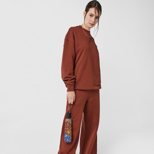 Складной зонт Kaos Mini Stamp синего и оранжевого цвета