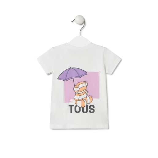 Girls beach t-shirt in Candy pink