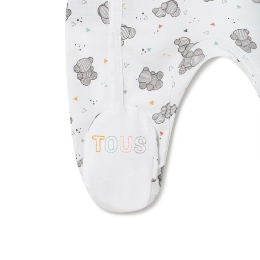 Pelele de bebé Pic blanco