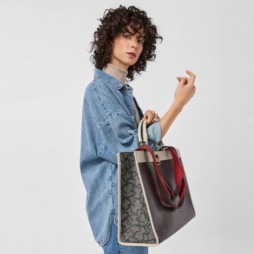 Большая черная сумка-шоппер Kaos Legacy