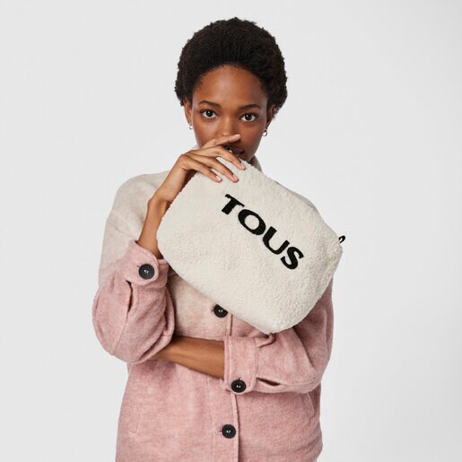 Bolsa mediana Amaya Kaos Shock Warm beige