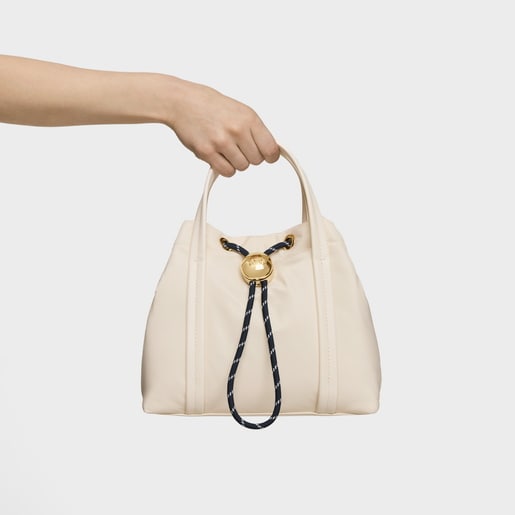 Beige Bucket bag Empire Soft