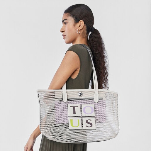 Beige TOUS Net Tote bag