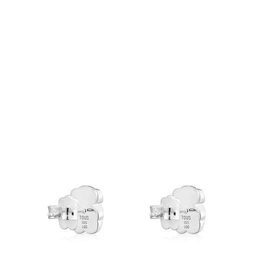 Silver Earrings with laboratory-grown ruby 10 mm Icon Color LGG