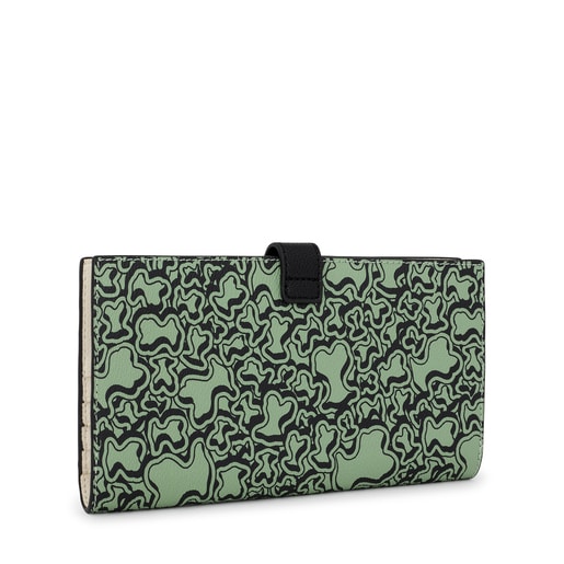 Large khaki TOUS Kaos Mini Evolution Pocket wallet