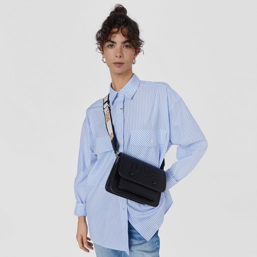 תיק צד TOUS La Rue Audree קטן בצבע שחור