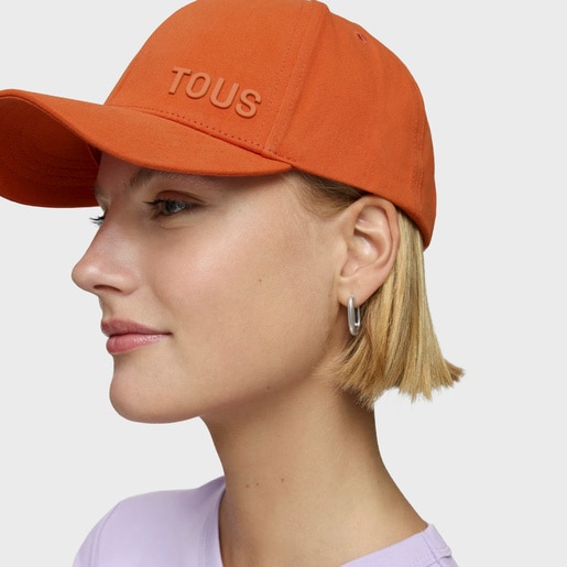 Gorra naranja TOUS Logo Metal