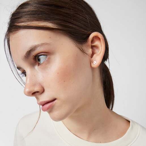 Rose Vermeil Silver Sweet Dolls Earrings