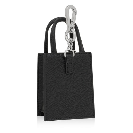 Llavero mini bolso pop negro