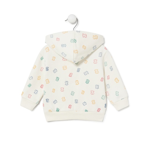 Hooded sweatshirt in Casual ecru