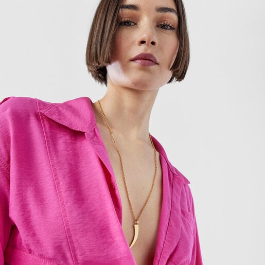 ペンダント  TOUS Good Vibes  Horn  イエローゴールドコーティング