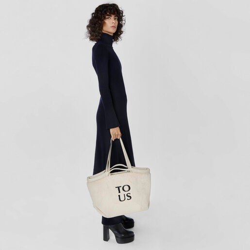 ベージュのラージトートバッグ TOUS Balloon Wild