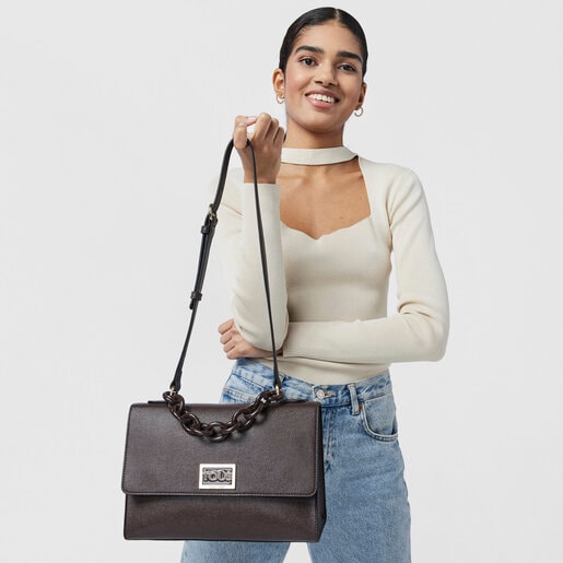 Городская коричневая сумка TOUS Funny среднего размера