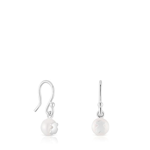 Short silver and cultured pearl Earrings TOUS Icon Pearl