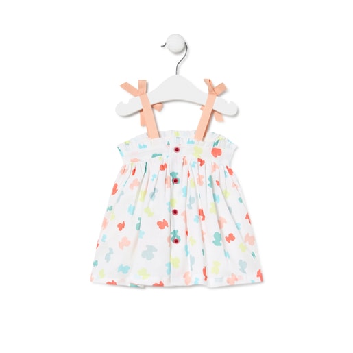 Vestido de alças de menina Tico multicolor