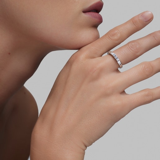 White gold Elastic ring with diamonds TOUS ATELIER