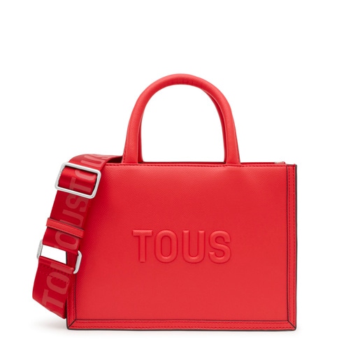 Μεσαίου μεγέθους τσάντα shopper Amaya TOUS Brenda σε κόκκινο χρώμα