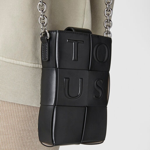 Mini bolso negro y beige TOUS Damas