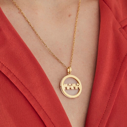 Silver Vermeil TOUS Mama Pendant