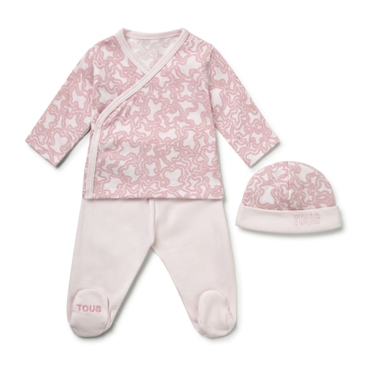 Newborn baby set in KaosP pink