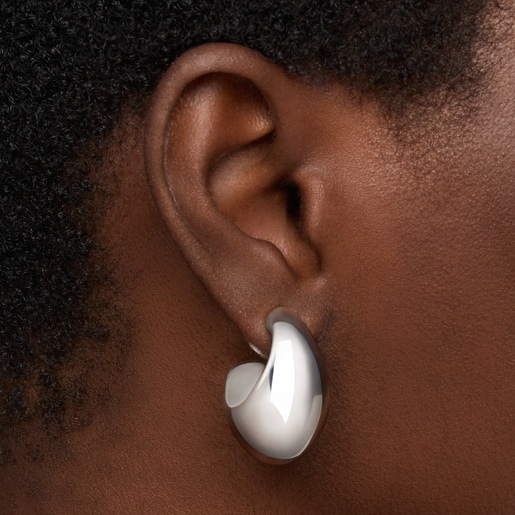 עגילי חישוק Warm מכסף