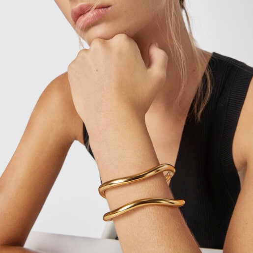 Silver vermeil Hav double Bracelet | TOUS