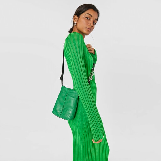 Green leather TOUS Cloud Mini handbag