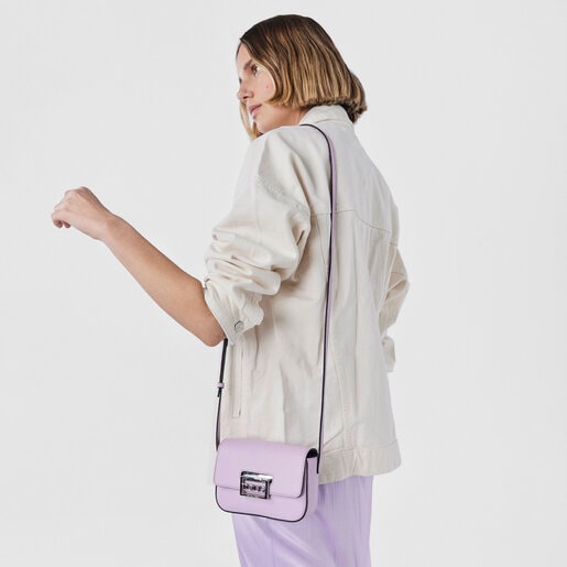 Mini bandolera de piel malva TOUS Legacy