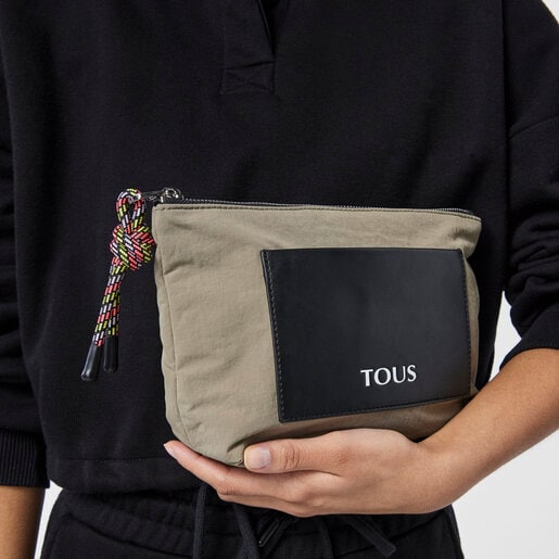 Khaki TOUS Empire Cotton Toiletry bag