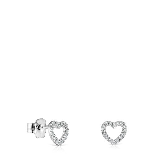 White Gold Les Classiques heart Necklace with Diamonds