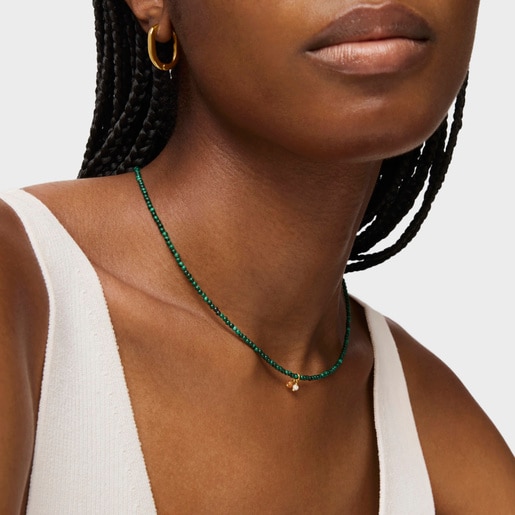 Necklace with malachite TOUS Camille