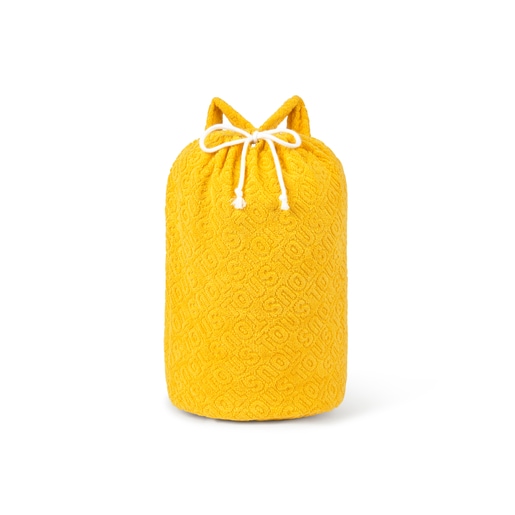 Saco de praia Logótipo amarelo