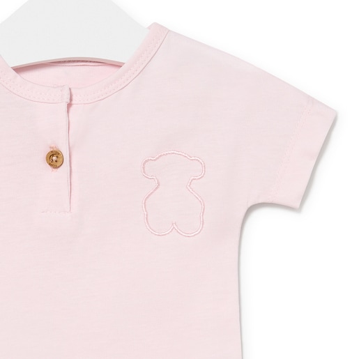 Camisola de bebé SMuse cor-de-rosa