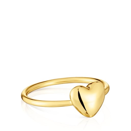 Kleiner Ring My Other Half aus Gold mit Herzmotiv