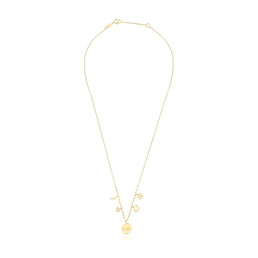 TOUS Good Vibes gold and diamond necklace