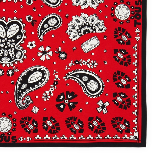 צעיף בנדנה TOUS Gems אדום