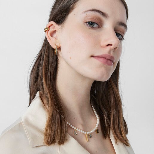 Каффа Nocturne из вермеля с медвежонком из бриллиантов