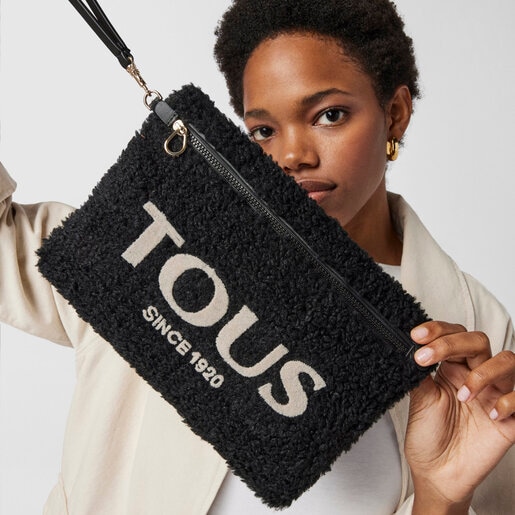 Черный клатч Amaya Warm