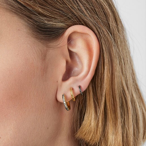 Nocturne Earcuff in Silver Vermeil with Diamonds
