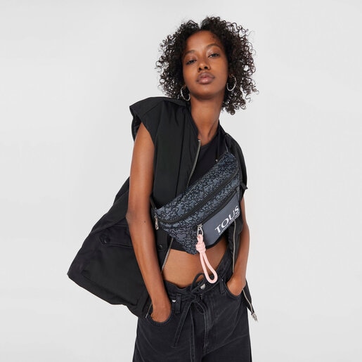 Riñonera negra Kaos Mini Evolution Nylon