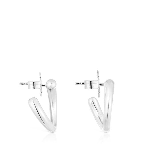 Aretes de plata círculo New Hav