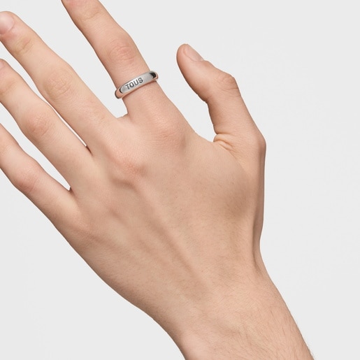 5 mm silver Ring TOUS Man