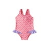 Girls one-piece swimsuit in Logo pink