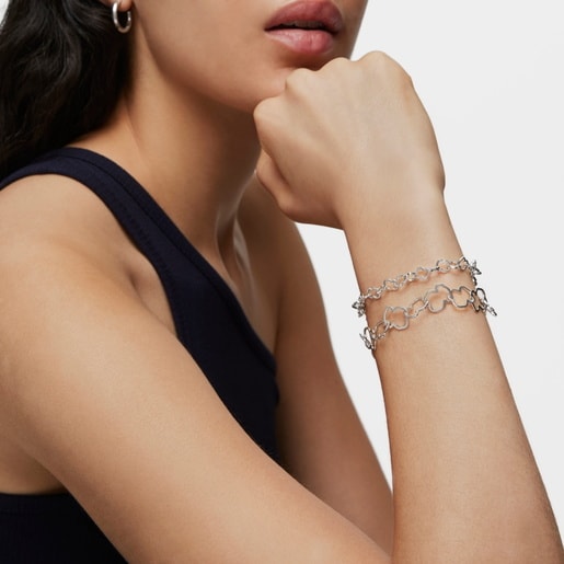 Pulsera de plata 12,5mm. Carrusel