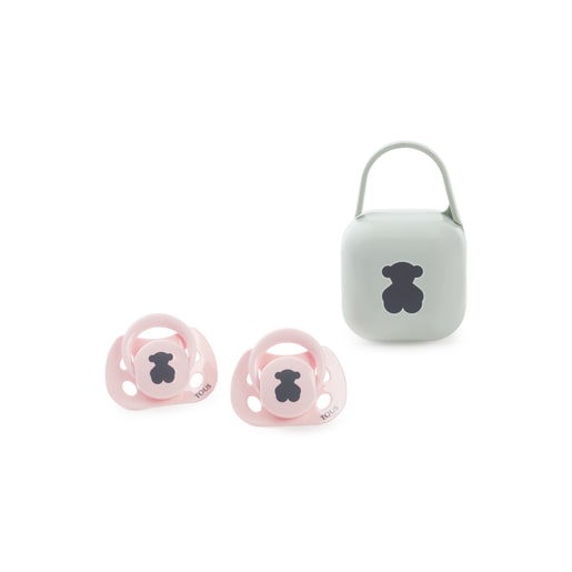 2 pack of Bear dummies in Pink